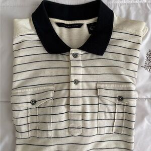 Sean John Black and White Polo Shirt